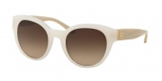 Tory Burch TY7080 Sunglasses Sunglasses - 141013 Ivory/Beechwood / Dark Brown Gradient