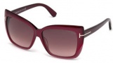 Tom Ford FT0390 Sunglasses Irina Sunglasses - 80B - lilac/other / gradient smoke