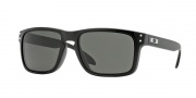 Oakley OO9244 Holbrook (A) Sunglasses Sunglasses - 924403 Polished Black / Dark Grey