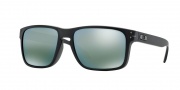 Oakley OO9244 Holbrook (A) Sunglasses Sunglasses - 924407 Matte Black Ink / Emerald Iridium