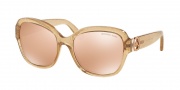 Michael Kors MK6027 Sunglasses Tabitha III Sunglasses - 3097R1 Taupe Glitter / Rose Gold Flash