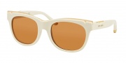 Tory Burch TY9043 Sunglasses Sunglasses - 129873 Ivory / lt. Brown Solid