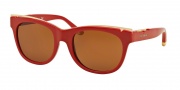 Tory Burch TY9043 Sunglasses Sunglasses - 152473 Red / Amber Solid