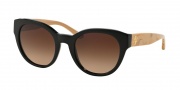 Tory Burch TY7080A Sunglasses Sunglasses - 140613 Black/White Oak / Dark Brown Gradient