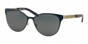 Tory Burch TY6046 Sunglasses Sunglasses - 305887 Navy/Gold / Blue Grey Solid