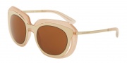 Dolce & Gabbana DG6104 Sunglasses Sunglasses - 304173 Pale Gold/Opal Powder / Brown