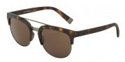 Dolce & Gabbana DG6102 Sunglasses Sunglasses - 302873 Matte Dark Havana / Brown