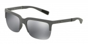 Dolce & Gabbana DG6097 Sunglasses Sunglasses - 26516G Grey Rubber / Grey Mirror Black