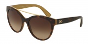 Dolce & Gabbana DG4280F Sunglasses Sunglasses - 295613 Top Havana on Gold / Brown Gradient