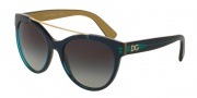 Dolce & Gabbana DG4280 Sunglasses Sunglasses - 29688G Top Red on Gold / Grey Gradient