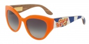 Dolce & Gabbana DG4278F Sunglasses Sunglasses - 30468G Orange / Grey Gradient