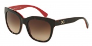 Dolce & Gabbana DG4272 Sunglasses Sunglasses - 300413 Top Havana/Gold/Fuxia / Brown Gradient