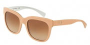 Dolce & Gabbana DG4272 Sunglasses Sunglasses - 300713 Top Powder/Gold/White / Brown Gradient
