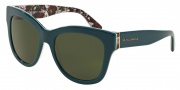 Dolce & Gabbana DG4270 Sunglasses Sunglasses - 302271 Top Petroleum/Print Rose / Grey Green
