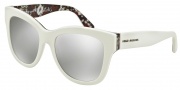 Dolce & Gabbana DG4270 Sunglasses Sunglasses - 30236G Top White/Print Rose / Light Grey Mirror Silver
