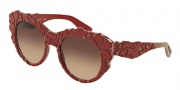 Dolce & Gabbana DG4267F Sunglasses Sunglasses - 299913 Top Red/Texture Tissue / Brown Gradient