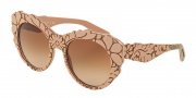 Dolce & Gabbana DG4267 Sunglasses Sunglasses - 300113 Top Powder/Texture Tissue / Brown Gradient