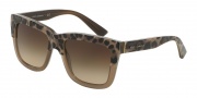 Dolce & Gabbana DG4262 Sunglasses Sunglasses - 296713 Print Leo on Opal Mud / Brown Gradient
