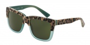 Dolce & Gabbana DG4262 Sunglasses Sunglasses - 297171 Print Leo on Opal Green / Grey Green