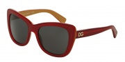 Dolce & Gabbana DG4260 Sunglasses Sunglasses - 296887 Top Red on Gold / Grey