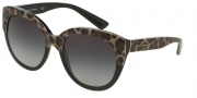 Dolce & Gabbana DG4259 Sunglasses Sunglasses - 19958G Top Leopard on Black / Grey Gradient
