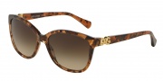 Dolce & Gabbana DG4258 Sunglasses Sunglasses - 255013 Brown Marble / Brown Gradient