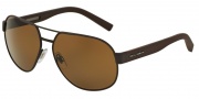 Dolce & Gabbana DG2147 Sunglasses Sunglasses - 127483 Brown Rubber / Polarized Brown