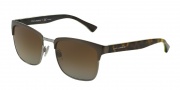 Dolce & Gabbana DG2148 Sunglasses Sunglasses - 1278T5 Matte Gunmetal/Shiny / Polar Brown Gradient