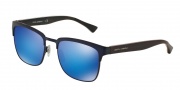Dolce & Gabbana DG2148 Sunglasses Sunglasses - 128025 Matte Dark Blue / Green Mirror Light Blue