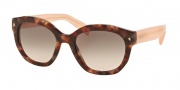 Prada PR 12SS Sunglasses Sunglasses - UE04K0 Spotted Brown Pink / Pink Gradient Grey