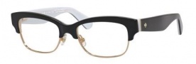Kate Spade Shantal Eyeglasses Eyeglasses - 0QOP Black White