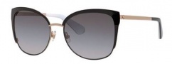Kate Spade Genice/S Sunglasses Sunglasses - 0RRC Black Gold (F8 gray gradient lens)