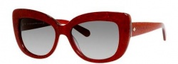 Kate Spade Ursula/S Sunglasses Sunglasses - 0W60 Red Glitter (Y7 gray gradient lens)
