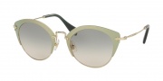 Miu Miu 53RS Sunglasses Sunglasses - UR39T1 Green/Pale Gold / Green Gradient