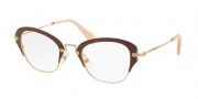 Miu Miu 53OV Eyeglasses Eyeglasses - UA51O1 Burgundy
