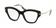 Miu Miu 07OV Eyeglasses Eyeglasses - 1AB1O1 Black