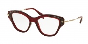 Miu Miu 07OV Eyeglasses Eyeglasses - TKW1O1 Opal Bordeaux