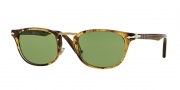 Persol PO3127S Sunglasses Sunglasses - 10214E Striped Light Brown / Green