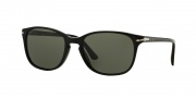 Persol PO3133S Eyeglasses Sunglasses - 901458 Black / Polarized Green