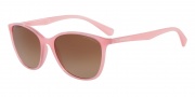 Emporio Armani EA4073 Sunglasses Sunglasses - 550713 Opal Coral / Brown Gradient