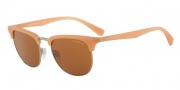 Emporio Armani EA4072 Sunglasses Sunglasses - 550173 Matte Opal Honey / Brown