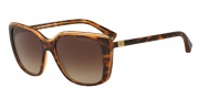 Emporio Armani EA4069 Sunglasses Sunglasses - 551513 Top Havana/Opal Honey/Honey tr / Brown Gradient