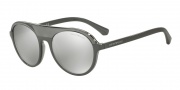 Emporio Armani EA4067 Sunglasses Sunglasses - 55216G Transparent Grey/Grey / Light Grey Mirror Silver