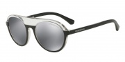 Emporio Armani EA4067 Sunglasses Sunglasses - 55226G Transparent/Black / Grey Mirror Black