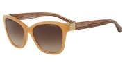 Emporio Armani EA4068 Sunglasses Sunglasses - 550613 Opal Honey / Brown Gradient