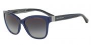 Emporio Armani EA4068F Sunglasses Sunglasses - 55188G Opal Blue / Grey Gradient