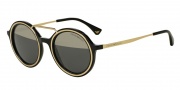 Emporio Armani EA4062 Sunglasses Sunglasses - 50171Z Black/Pale Gold / Grey Mirror Gold