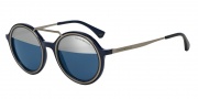 Emporio Armani EA4062 Sunglasses Sunglasses - 54521X Blue/Gunmetal / Dark Blue Top Mirror Silver