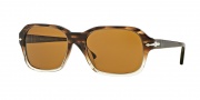 Persol PO3136S Sunglasses Sunglasses - 103733 Striped Brown/Grad.Trasp / Brown