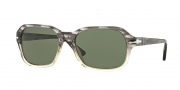 Persol PO3136S Sunglasses Sunglasses - 103931 Striped Grey/Grad Trasp / Green